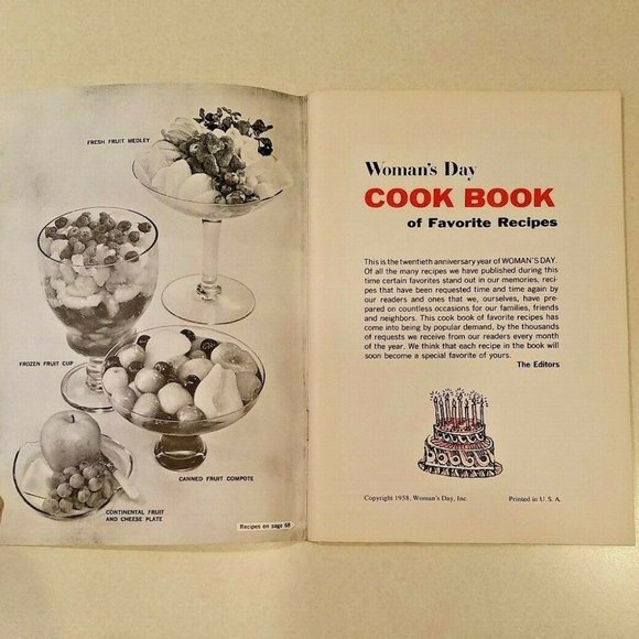 1958 Vintage Woman's Day Cookbook of Favorite Recipes - Picture 5 of 7